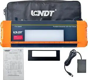 HKNDT FV-2009 Industrial X-Ray Radiography Film Viewer NDT Non-Destructive Testing Film Viewer Portable LED 2.4 x 8 inch (60 mm x 200 mm)