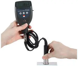 HKNDT SRT-6223+ Surface Profile Gauge Surface Roughness Gauge SRT6223+ Digital Roughness Tester Meter for Measuring Blast Cleaned Surfaces with Separate Cabled Probe Range 0-800 µm / 29.5 mils
