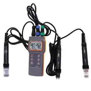 HKNDT AZ-86031 5 in 1 Water Quality Meter Dissolved Oxygen Tester PH Meter PH Conductivity Salinity Temperature Meter AZ86031