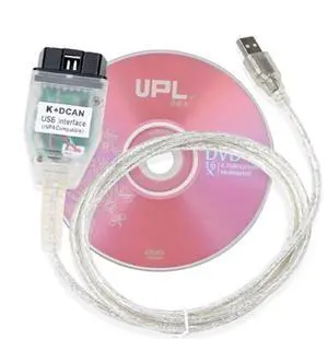 FT232RL OBD2 Diagnostic Scanner USB Interface Cable Adapter Compatible with K + D CAN E60 E61 E70 E81 E83 E87 E90 E1 E92 E93 R56 and more (White K+DCAN)