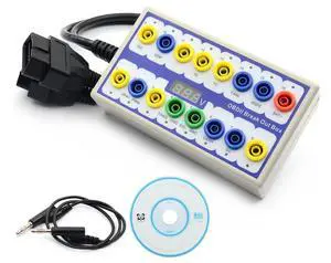 OBD2 Protocol Detector and Break Out Box, Automotive Diagnostic Tool with Signal Testing, 16-Pin Interface