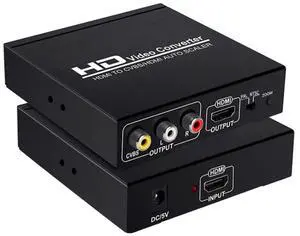 HDMI TO CVBS RCA AV/HDMI AUTO SCALER Support NTSC/PAL HD Video Converter for TV,VHS, VCR,DVD Recorders
