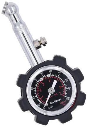 Tire Pressure Gauge 100PSI, Accuracy Analog Dial Mechanical Air Pressure Tire Gauges for Cars, Trucks, Bicycles, Motorcycles