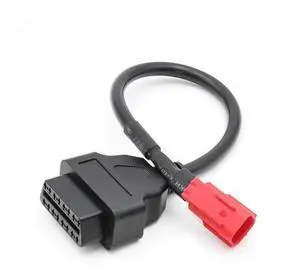 16Pin OBD2 to 6Pin Connector Adapter Cable for Motorcycle, Compatible with CBR1000RR/CBR600RR/VFR 800/CRF1000/CB1100/NC750 from 2017, Works with ELM327 OBD2 Scanner/Code Reader