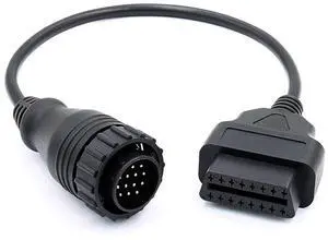 E-Car Connection 14 Pin to 16 Pin OBDII Cable Male to Female Adapter Car Diagnostic OBD2 Cord for Mercedes Benz Sprinter