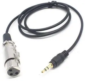 Riipoo 3.5mm to XLR Adapter 1 Meter 1/8" TRS 3.5mm Stereo Jack Male to XLR Female Audio Adapter Speaker Microphone Cable Cord Riipoo 3.5mm to XLR Adapter 1 Meter 1/8" TRS 3.5mm Stereo Jack Male to XLR Female Audio Adapter Speaker Microphone Cable Cord