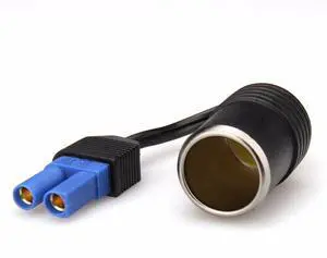 Jump Starter EC5 to Cigarette Lighter Socket Adapter Cable for Emergency Power Supply, 12V