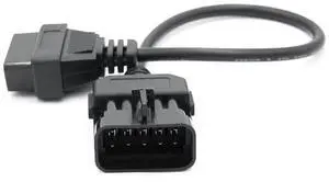 10 Pin OBD Diagnostic Cable for Vauxhall and for Opel to OBD2 16 Pin Car Extension Connector