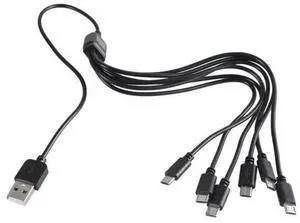 1 to 6 USB to USB 5Pin Splitter Cable Multiple Charging Adapter USB 2.0 Type A