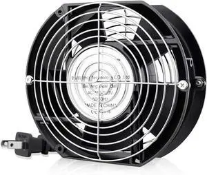 AC 110V 120V Axial Fan Big Airflow High Speed Dual Ball 172mm x 150mm x 51mm for DIY Cooling Ventilation Exhaust Projects For Server