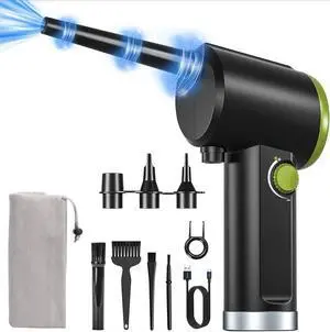 Cordless Handheld Air Blower, Stepless Speed, 41000RPM, Portable Rechargeable Built-in Battery, Electric Air Duster for Computer Keyboard Electronics Cleaning