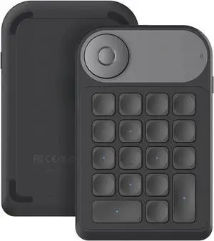 Keydial Mini Bluetooth Programmable Keypad with Dial 5 Keys Anti-ghosting 18 Customized Keys, Wireless Shortcut Keyboard for Drawing Tablet, PC, Laptops