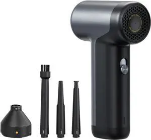 Compressed Air Duster, 110000RPM Brushless Motor, 2600mAh Rechargeable Battery, LED Light, Air Blower for Keyboard, PC Fans & Housing, Cabinet