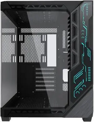 ATX Motherboard,Type C,Gaming Computer Case Support 9PCS RGB Cooling Fans,with ARGB Light,CMSVIB,Mid Tower Case Black