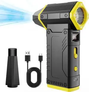 Compressed Air Duster, 210000RPM 8-Gear Adjustable Electric Air Duster with LED Display, 10,000mAh Rechargeable Air Blowe
