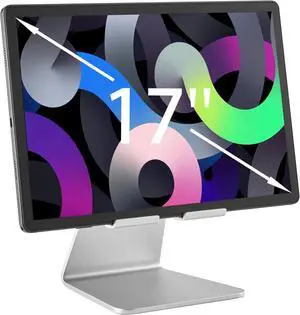 Portable Monitor Stand, iPad Stand, Especially Suitable for Large-Sized and Heavy Devices(7''-18''),(Silver)