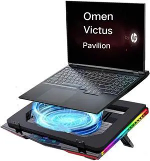 Gaming Laptop with Ultra Powerful Booster Turbo Cooling Fan Can Fast Cooling,RGB Light,Adjustable Speed, Touch Control