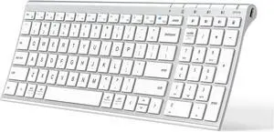 Bluetooth Keyboard, Universal Bluetooth 5.1 Wireless Keyboard with Number Pad, Ergonomic Design