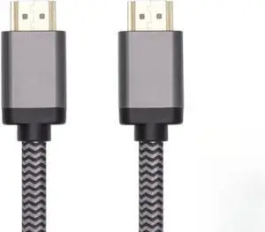 8K Certified Ultra High Speed HDMI Cable - Braided - HDMI 2.1, 8K@60Hz, 4K@120Hz, 48Gbps, HDR, VRR,20ft, Black