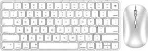 Bluetooth Keyboard and Mouse Combo for Mac, Rechargeable, Wireless Keyboard and Mouse Compatible with Mac, iPad, iPhone, MacBook Air/Pro