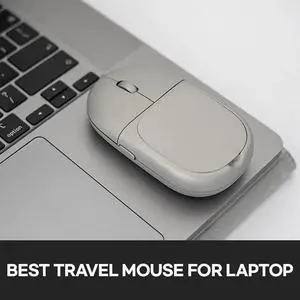 Magnetic Wireless Bluetooth Mouse for MacBook, iPad, Laptop, Windows  Compact & Portable, Slim, Lightweight, Quiet Click (Space Gray)