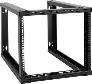 9U Fixed Wall Mount Network Rack 15.8inch Depth Open Frame for Server Data/AV/IT/Communication/Computer Equipment/Patch Panel Heavy Duty