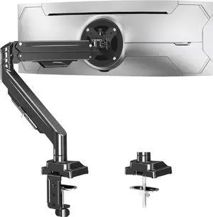 Premium Monitor Arm Hold up 2.2-33lbs Ultrawide Computer Screens, Full Motion Gas Spring Heavy Duty Desk Mount Adjustable VESA Mount 75x75/100x100mm