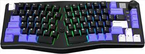 Wireless Mechanical Gaming Keyboard Tri-Mode BT5.0/2.4G/Wired with Joystick and Knob, 75% Layout RGB Backlit Hot Swappable Linear Switches