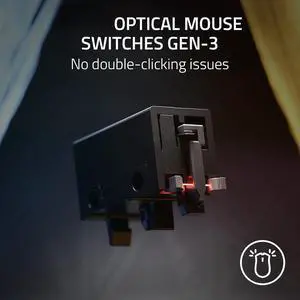 DeathAdder V3 Wired Gaming Mouse: 59g Ultra Lightweight - Focus Pro 30K Optical Sensor - Fast Optical Switches Gen-3-8K Hz HyperPolling-6 Programmable Buttons -Ergonomic -Speedflex Cable- Black