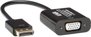 FOR DisplayPort to VGA Adapter Cable Active Converter Displayport 1.2 DP to VGA 6 inches / 15.2 Centimeters 3-Year Warranty (P134-06N-VGA-V2) FOR DisplayPort to VGA Adapter Cable Active Converter Displayport 1.2 DP to VGA 6 inches / 15.2 Centimeters 3-Year Warranty (P134-06N-VGA-V2)