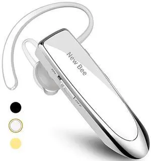 FOR Bluetooth Earpiece V50 Wireless Handsfree Headset 24 Hrs Driving Headset 60 Days Standby Time with Noise Cancelling Mic Headsetcase for iPhone Android Laptop Truck Driver White