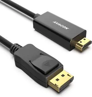 FOR DisplayPort to HDMI 10 Feet Gold-Plated Cable Display Port to HDMI Adapter Male to Male Black