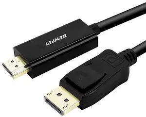 FOR DisplayPort to HDMI 10 Feet Cable  DisplayPort to HDMI Male to Male Adapter GoldPlated Cord Compatible with Lenovo HP ASUS Dell and Other Brand