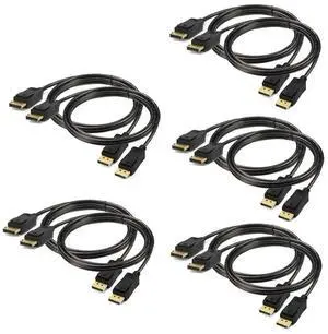 FOR DisplayPort to Displayport Cable 6 feet 10-Pack UKYEE Display Port(DP) to DP Cord 6ft [1440P@144HzV1.2 ]