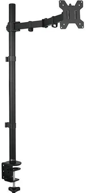 FOR Extra Tall Single LCD Monitor Fully Adjustable Desk Mount Fits 1 Screen up to 27 inch 22lbs Weight Capacity M001XL Black