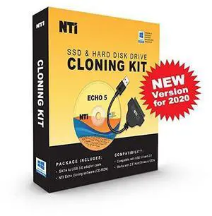 FOR Cloning Kit for SSD and Hard Disk Drives | New Version | Best Hard Drive Upgrade Kit | Echo Cloning Software and Advanced HighSpeed SATAtoUSB 3020 Adapter Cable Included