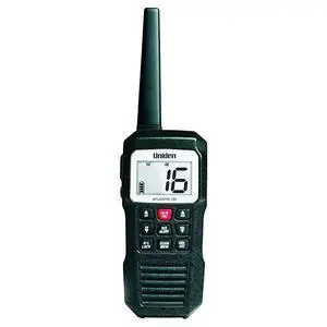 forAtlantis 155 Handheld TwoWay VHF Marine Radio Floating IPX7 Submersible Waterproof DualColor Screen All USAInternationalCanadian Marine Channels NOAA Weather Alert 10 Hour Battery