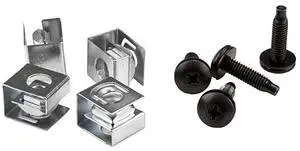 FOR com 1032 Server Rack Screws 50 Pack Network Rack Screws and Clip Nuts for Rack Mount Server Cabinet or Enclosure CLPSCRW1032