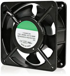 FOR com 120mm Axial Rack Muffin Fan for Server Cabinet 115V AC Cooling Low Noise Quiet PC Computer Case Fan ACFANKIT12Black