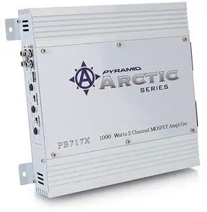 forChannel Car Stereo Amplifier - 1000W Dual Channel Bridgeable High Power MOSFET Audio Sound Auto Small Speaker Amp Box w/ Crossover, Variable Gain Control, RCA IN/OUT, LED Indicators - Pyle PB717X