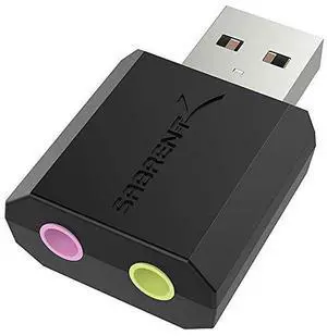 FOR USB External Stereo Sound Adapter for Windows and Mac Plug and Play No Drivers Needed AUMMSA