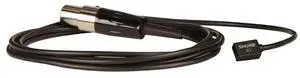 FOR WL93-6 Series Subminiature Condenser Lavalier Microphones, WL93-6 Black, with 6-foot (1.9 m) Cable