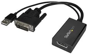 FOR com DVI to DisplayPort Adapter USB Power 1920 x 1200 DVI to DisplayPort Converter Video Adapter DVID to DP DVI2DP2