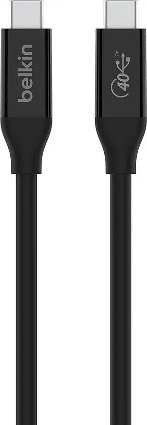 USB 4 Cable 2.6ft (0.8m) USB IF Certified with Power Delivery up to 100W 40 Gbps Data Transfer Speed and Backwards Compatible with Thunderbolt 3 USB 3.2 and More