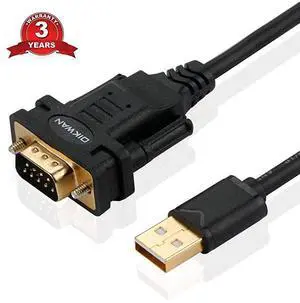 FOR USB to RS232  USB to Serial Adapter with FTDI ChipsetUSB 20 to Male DB9 Serial Cable for Windows 10 8 7 Vista XP 2000 Linux and Mac OS6ft