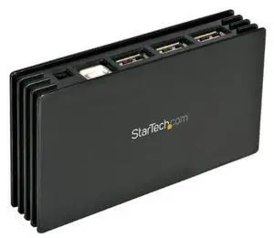 FOR com 7 Port USB 20 Hub Portable and Compact Bus Powered USB 20 Extender USB Multiport Expander ST7202USB black