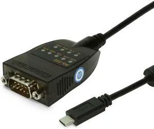 FOR-USB C to Serial RS232 Adapter with LED Indicators USB 2.0