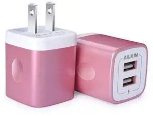 FOR-USB Wall Charger Charger Block  21A Multiport Fast Charge Power Brick Cube Replacement for iPad iPhone iPod Samsung Galaxy Huawei HTC LG Nokia or Other Cell Phone Smart Devices