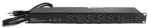 FOR com 16 Outlet Horizontal 1U Rack Mount PDU Power Strip for Network Server Racks Surge Protection 120V15A 6ft Power Cord RKPW161915