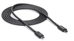 com 20Gbps Thunderbolt 3 Cable 66ft2m Black 4K 60Hz Certified TB3 USBC to USBC Charger Cord w 100W Power Delivery TBLT3MM2M